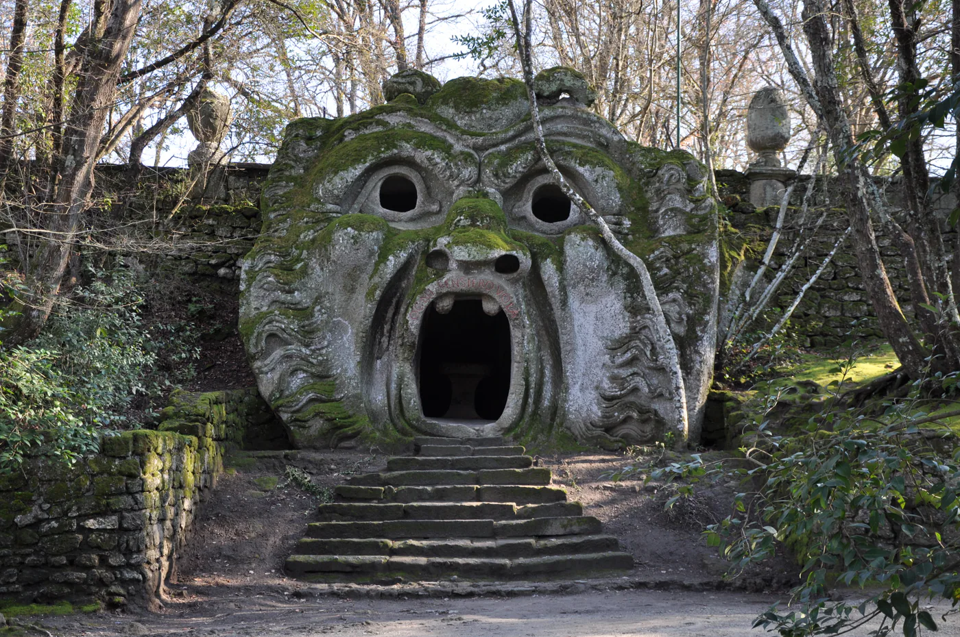 L'Orco nel Sacro Bosco di Bomarzo.